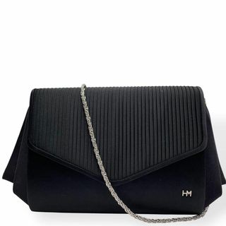HANAE MORI - 極美品　HANAEMORI 　森英恵　ショルダーバッグ　ブラック　フォーマル