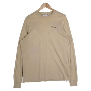 オフホワイト(Off-White)のOFF-WHITE オフホワイト CARAVAGGIO ARROW カラヴァッジオ アロー プリント ロングスリーブTシャツ ダークサンド OMAB064S22JER004 Size L(Tシャツ/カットソー(七分/長袖))