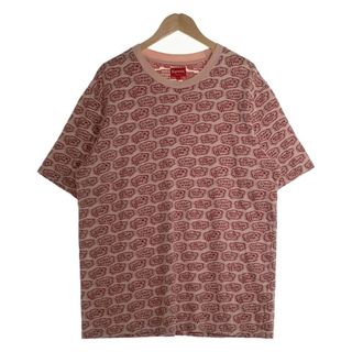 シュプリーム(Supreme)のSUPREME シュプリーム 22SS Word Bubble Jacquard S/S Top ワードバブル ジャカード ショートスリーブトップ Tシャツ ピーチ Size L(Tシャツ/カットソー(半袖/袖なし))