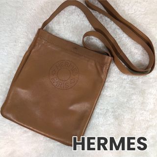 エルメス(HERMES)のHERMES☆ エルメス クルードセル ショルダーバッグ レザー ブラウン(ショルダーバッグ)
