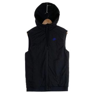 ナイキ(NIKE)のNIKE ナイキ ナイロン ボアフリース リバーシブルベスト ブラック ピンク ブルー AJ2691-010 Size M(ベスト)