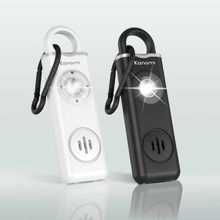 2個入り 防犯ブザー 大音量 セキュリティ LEDライト 護身用 充電式 小学生