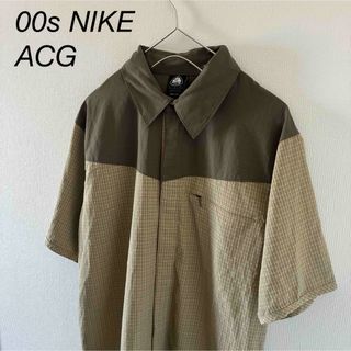 00sNIKEACGナイキエィシージーエーシージー半袖シャツテック系メンズL