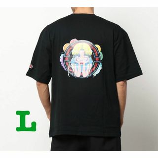 新品　FRUIT OF THE LOOM ペロリンガール　Tシャツ　ブラック　L(Tシャツ/カットソー(半袖/袖なし))