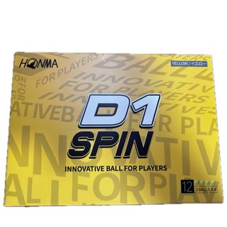  【新品】ホンマゴルフ　D1 SPIN　イエロー　1ダース