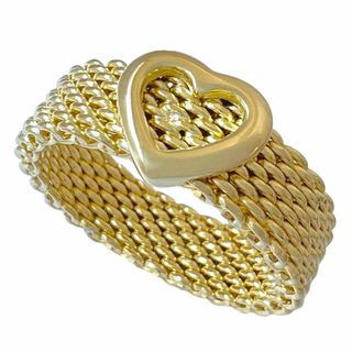 Tiffany & Co. - TIFFANY　ハートサマセット　メッシュ　750　K18　リング
