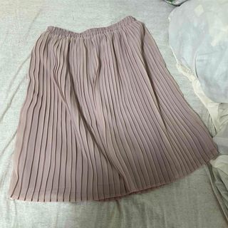 プリーツスカート　ピンク