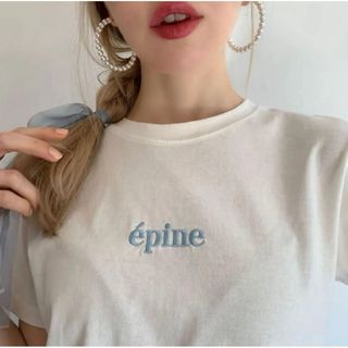 épine エピヌ Tシャツ 水色 ライトブルー
