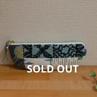 ハンドメイド　ミナペルホネンポーチフラット☆ペンケース