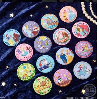 ディズニー(Disney)のディズニー　刺繍缶バッジ　コンプリートセット(キャラクターグッズ)