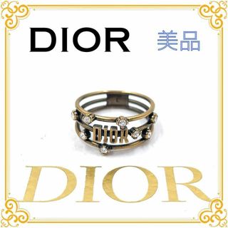 Dior - ✨️美品✨️ ディオール ロゴ ラインストーン レディース リング 指輪 箱付き