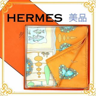 エルメス(HERMES)の✨️美品✨️ エルメス カレ90 PARIDAIZA レディース スカーフ 黄色(バンダナ/スカーフ)