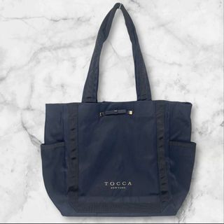 トッカ(TOCCA)のTOCCA トッカ ＬＥＧＥＲＥ トートバッグ リボン ナイロン ネイビー(トートバッグ)