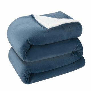 lattefine 2枚合わせ 毛布 ひざ掛け 厚手 マイクロファイバー 肩掛け(布団)