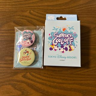 ディズニー　ミセスコラボ　缶バッジ　ステッカー　ミッキー