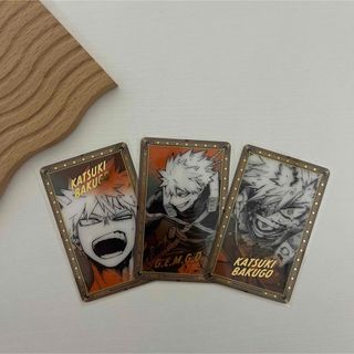 ヒロアカ 原画展 箔押しクリアカード 爆豪勝己(キャラクターグッズ)