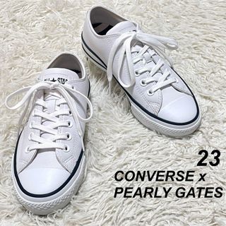 コンバース(CONVERSE)の【激レア】CONVERSE x PEARLY GATES レザースニーカー 23(スニーカー)