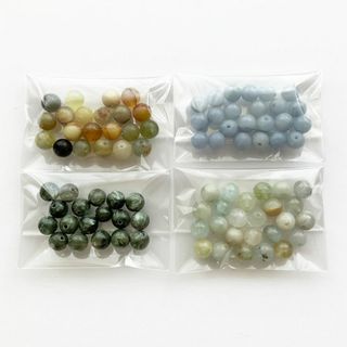 天然石ビーズ 約6mm 4種