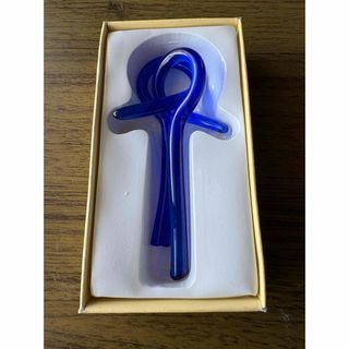 知恵の輪　青色ガラス製（値引きあり）