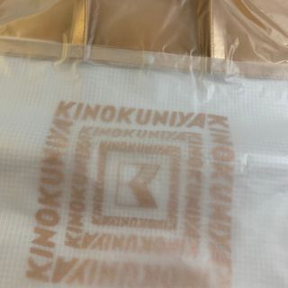 紀ノ国屋　クリアミディアムバッグ　ゴールド