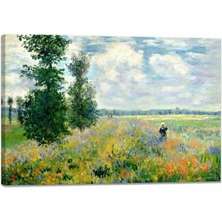 アートパネル モネ ポピー畑 油絵 印象派 風景画 絵画 複製画 風景 壁掛け (その他)