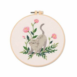 【色:猫03】刺繡 ししゅうキット セット 初心者セット DIY刺しゅう 手作り
