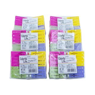 セキデン ソフトバンドピンチ14ｐｃｓ 6セット 洗濯バサミ 跡がつきにくい ハ