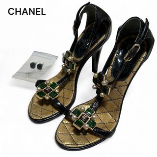 シャネル(CHANEL)のCHANEL シャネル ココマーク グリポア ヒールパンプス 34 1/2(ハイヒール/パンプス)