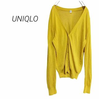 ユニクロ(UNIQLO)の【ユニクロ】ライトVネックカーディガン 羽織り 透け感 シアーカーディガン S(カーディガン)
