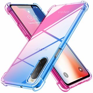 【新着商品】Xperia 10 II ケース クリア 薄型 グラデーション色 ケ