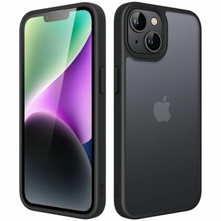 JETech マットケース iPhone 14 6.1インチ用 耐衝撃性ミリタリ