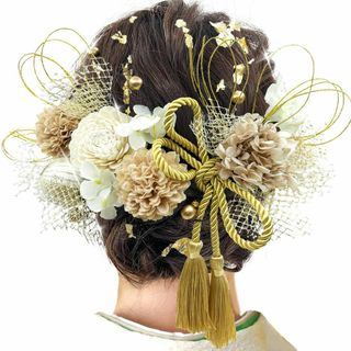 【特価セール】[JZOON] 髪飾り 成人式 髪飾り 9色 ドライフラワー 造花