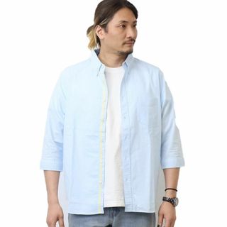 【新着商品】[エドウィン] トップス ボタンダウンシャツ リネン 七分袖 メンズ(その他)