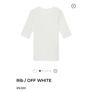 Rib / OFF WHITE  shishikui(カットソー(半袖/袖なし))
