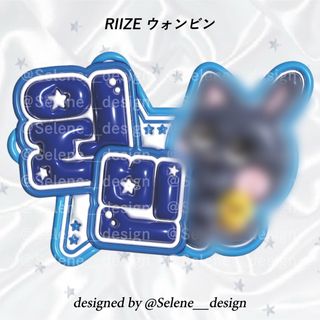 【即日発送】RIIZE ウォンビン ぷっくりネームボード ネムボ うちわ文字