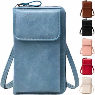 [fogman] スマホショルダー スマホポーチ おしゃれ かわいい PUレザー(その他)