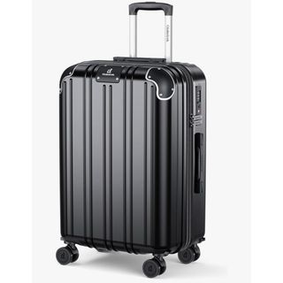スーツケース 機内持ち込み Mサイズ 60L 拡張機能 超軽量 ブラック