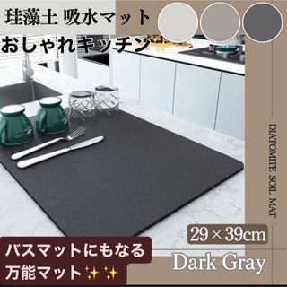 水切りマット 珪藻土マット 吸水 新生活　キッチングッズ 北欧 珪藻土　速乾(収納/キッチン雑貨)
