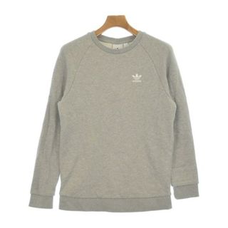 アディダス(adidas)のadidas アディダス スウェット S グレー 【古着】【中古】【送料無料】(トレーナー/スウェット)