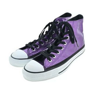 コンバース(CONVERSE)のCONVERSE コンバース スニーカー 27cm 紫 【古着】【中古】【送料無料】(スニーカー)