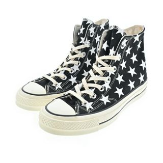 コンバース(CONVERSE)のCONVERSE コンバース スニーカー 23.5cm 黒 【古着】【中古】【送料無料】(スニーカー)