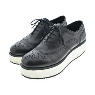 ボッテガヴェネタ(BOTTEGA VENETA)のBOTTEGA VENETA ドレスシューズ/ローファー 24.5cm 黒 【古着】【中古】【送料無料】(ローファー/革靴)