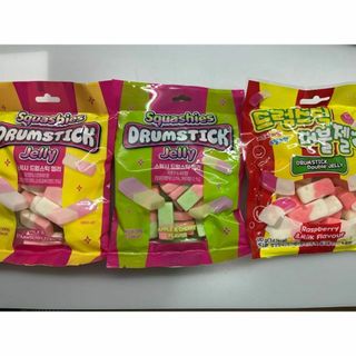 《3個セット》【海外限定】ドラムスティックゼリー新食感＊100g×3個キャンディ(菓子/デザート)