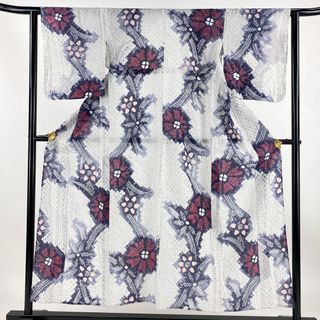 浴衣 身丈150cm 裄丈61.5cm 綿 名品 【中古】(浴衣)