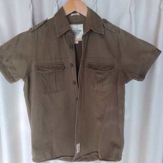 Abercrombie&Fitch - ミリタリー　半袖シャツ