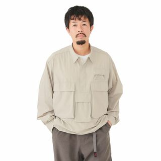 【在庫セール】[ビームス] L/Sシャツ アクションプルオーバーシャツ メンズ (その他)