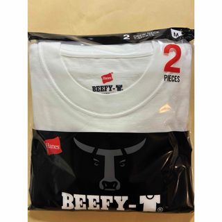 ヘインズ(Hanes)の【ヘインズ】ビーフィー Tシャツ 男女兼用 2枚組 Mサイズ ホワイト半袖 無地(Tシャツ/カットソー(半袖/袖なし))