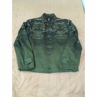 マルセロバーロン(MARCELO BURLON)のSサイズ MARCELO BURLON グリーン プリント バネス ジャケット(ブルゾン)