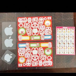 純正アップル&Suzy'sZoo & 味の素アジパンダ　非売品シールセット⭐️匿名(シール)