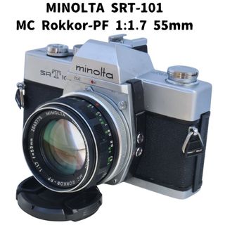 コニカミノルタ(KONICA MINOLTA)のミノルタ SRT101 + MC Rokkor-PF 1:1.7mm 55mm(フィルムカメラ)